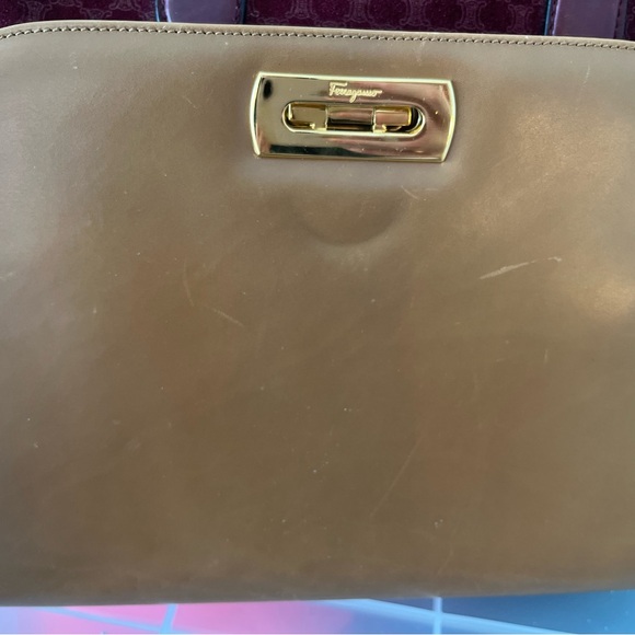 Vintage Ferragamo Tan shoulder bag or clutch - Picture 16 of 16